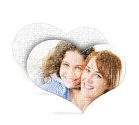 PUZZLE CUORE GRANDE personalizzato con la tua FOTO - 250 PEZZI
