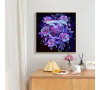 Puzzle Cuore viola romantico, puzzle 120 pezzi per Adulti e Ragazzi 18x18inch, Intrattenimento Creativo, Sfide Divertenti, Bellissimi Regali per Gli Amanti dei Puzzles, puzzles Decorazione per Casa