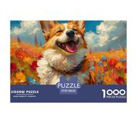 Puzzle Cute Corgi - 1000 Elementi, Cute Pets, Puzzle Fai Da Te, Intrattenimento Creativo, Regalo, Divertimento, Puzzle Classici Per Adulti E Bambini Dai 12 Anni 38x26cm/1000pcs