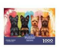 Puzzle Cute Dogs Da 1000 Pezzi Per Adulti,Colorful Art Scene Gioco Diabilità Impossibile Gioco Intellettivo Familiare Regali Di Festa 70x50cm/1000pcs