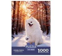 Puzzle Cute Puppy 1000 Pezzi Per Adulti E Ragazzi, Puzzles Con Snow-Covered Forest, Sfidante E Stimolante, Regalo Originale 38x26cm/1000pcs