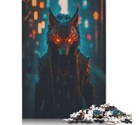 Puzzle Cyberpunk Dark Fox da 1000 pezzi per adulti, puzzle antistress, regalo per adulti, per donne e uomini, 1000 pezzi (75x50 cm)