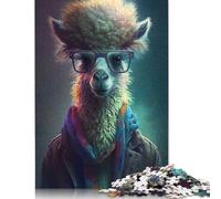 Puzzle Cyberpunk Llama da 1000 pezzi per adulti, puzzle antistress, regalo per adulti, per donne e uomini, 1000 pezzi (75x50 cm)