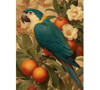 Puzzle da 100 Pezzi per Adulti, 40x28cm puzzle adulti 100 pezzi, Puzzles Difficili Rompicapo, Sfida Impossibile Divertente Per Famiglie, Idea Regalo Uomo e Donna, Tema:Pappagallo dell'Arancio