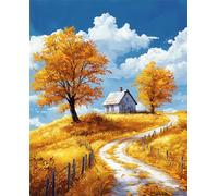 Puzzle da 100 Pezzi per Adulti, 40x28cm puzzle adulti 100 pezzi, Puzzles Difficili Rompicapo, Sfida Impossibile Divertente Per Famiglie, Idea Regalo Uomo e Donna, Tema:Paesaggio autunnale dorato