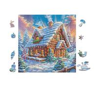 Puzzle Da 100 Pezzi Per Adulti Cottage 28x28cm Regalo Del Ringraziamento Per Famiglia Ottimo Per Tempo Di Incontro Attività Di Gruppo Divertente