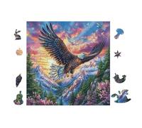 Puzzle Da 100 Pezzi Per Adulti Eagle Mountain 28x28cm Puzzle Di Arteterapia Ottimo Per Salute Mentale Antistress Regolazione Emotiva Giochi Educativi