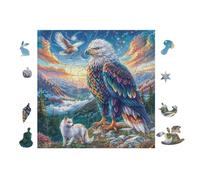 Puzzle Da 100 Pezzi Per Adulti Eagle Mountain 28x28cm Puzzle Di Arteterapia Ottimo Per Salute Mentale Antistress Regolazione Emotiva Giochi Educativi