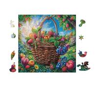 Puzzle Da 100 Pezzi Per Adulti Fruit Basket Still Life 28x28cm Puzzle Hobby Rilassante Ottimo Per Tempo Libero Quotidiano Riduce Lo Stress Migliora L'Umore