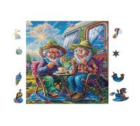 Puzzle Da 100 Pezzi Per Adulti Gnomes Drinking 28x28cm Regalo Di Natale Per Bambini Adolescenti Adulti Attività Familiare Divertente Tempo Di Festa