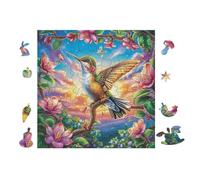 Puzzle Da 100 Pezzi Per Adulti Hummingbird 28x28cm Adatto Ai Bambini Ottimo Per Interazione Genitori-Figli Migliora Concentrazione Dei Bambini