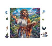 Puzzle Da 100 Pezzi Per Adulti Jesus Preaching to Crowd 28x28cm Adatto Ai Bambini Ottimo Per Interazione Genitori-Figli Migliora Concentrazione Dei Bambini