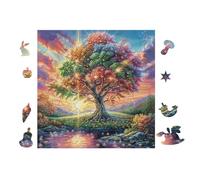 Puzzle Da 100 Pezzi Per Adulti Magic Tree of Life 28x28cm Livello Principiante Per Nuovi Giocatori Montaggio Facile Esperienza Fluida Adatto A Tutte Le Età
