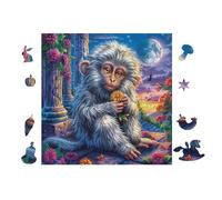 Puzzle Da 100 Pezzi Per Adulti Monkey 28x28cm Adatto Ai Bambini Ottimo Per Interazione Genitori-Figli Migliora Concentrazione Dei Bambini