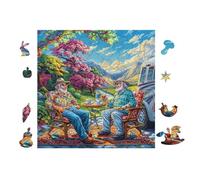 Puzzle Da 100 Pezzi Per Adulti Old Men Drinking 28x28cm Puzzle Universale Per Tutte Le Occasioni Regalo Perfetto Decorazione Casa Divertimento Familiare