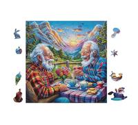 Puzzle Da 100 Pezzi Per Adulti Old Men Drinking 28x28cm Taglio Alta Precisione Incastro Perfetto Senza Spazi Esperienza Montaggio Fluida Giochi Educativi