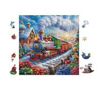 Puzzle Da 100 Pezzi Per Adulti Steam Train 28x28cm Puzzle Di Arteterapia Ottimo Per Salute Mentale Antistress Regolazione Emotiva Giochi Educativi