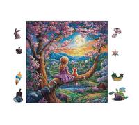 Puzzle Da 100 Pezzi Per Adulti with Fox Magic Book 28x28cm Ecologico Sicuro Non Tossico Perfetto Per Uso Familiare Adatto A Tutte Le Età Giochi Educativi