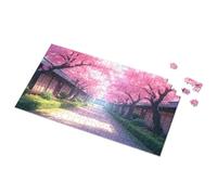Puzzle da 100 pezzi per bambini, alberi di Sakura in fiore lungo il sentiero, puzzle da 1000 pezzi, giocattoli per bambini per ragazze (1000 pezzi)