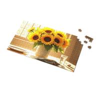 Puzzle da 100 pezzi per bambini, bouquet di girasole e frutti di mare sul tavolo, puzzle da 1000 pezzi, giocattoli per bambini per ragazze (1000 pezzi)