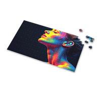 Puzzle da 100 pezzi per bambini colorato astratto ritratto di donna puzzle immagine puzzle per adulti 750 pezzi puzzle per adulti (500 pezzi)