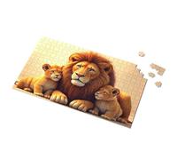Puzzle da 100 pezzi per bambini famiglia di leoni: una scena commovente puzzle da 1000 pezzi giocattoli per bambini per ragazze (300 pezzi)