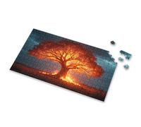 Puzzle da 100 pezzi per bambini, un grande albero è inghiottito dalle fiamme, puzzle per adulti, puzzle da 750 pezzi per adulti (300 pezzi)