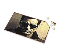 Puzzle da 100 pezzi per bambini, un uomo che indossa occhiali da sole con un'espressione seria, puzzle per adulti, puzzle da 750 pezzi per adulti (300 pezzi)