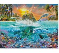 Puzzle da 1000 (75 x 50 cm) pezzi, isola sottomarina, puzzle adulto, decorazione per la casa moderna e regalo unico