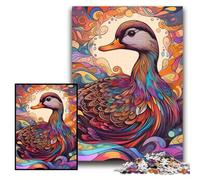 Puzzle da 1000 pezzi a forma di anatra, dimensioni 26x38cm, design intricato per adolescenti, decorazioni fai da te e divertimento che stimola la mente.