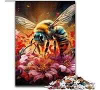 Puzzle da 1000 pezzi a forma di ape in legno, livello principiante, ideale come regalo di compleanno e per le feste, 50x75cm, gioco interattivo per famiglie