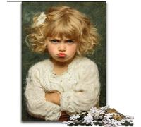 Puzzle da 1000 pezzi a forma di bambino arrabbiato, regalo per adolescenti, sfida difficile antistress per la decorazione della casa per 14+ anni (26x38cm)