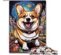 Puzzle da 1000 pezzi a forma di cane in legno, attività divertente per la casa 50x75cm, decorazione fai da te, regalo per le vacanze che stimola il cervello