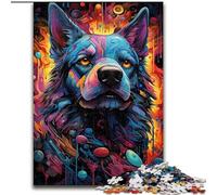 Puzzle da 1000 pezzi a forma di cane meccanico colorato, per adulti, adatti dai 14 anni in su, decorazioni da parete, regali unici e di compleanno (26x38cm)