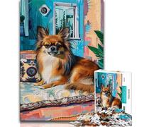 Puzzle da 1000 pezzi a forma di cane nella foresta pluviale puzzle da 1000 pezzi per adulti tutta la famiglia giocattolo educativo per l'apprendimento (50x75cm)