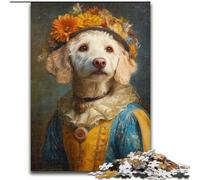 Puzzle da 1000 pezzi a forma di cane retrò, perfetto per adolescenti, per rafforzare i legami familiari, come rompicapo e come regalo fai da te per la casa (dimensioni 26x38cm)