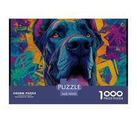 Puzzle da 1000 pezzi a forma di cane, simpatico animale domestico per adulti, gioco educativo, bella decorazione, difficile, stimolante, maschio e femmina, regalo di compleanno, 70x50 cm/1000 pezzi