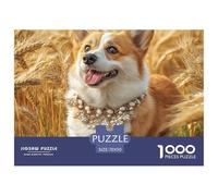 Puzzle da 1000 pezzi a forma di cane, simpatico animale domestico per adulti, gioco educativo, bella decorazione, sfida ad alta difficoltà, maschio e femmina, compleanno, 70x50 cm/1000 pezzi, regali
