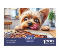 Puzzle da 1000 pezzi a forma di cane, simpatico animale domestico per adulti, gioco educativo, bella decorazione, sfida ad alta difficoltà, maschio e femmina, compleanno, 70x50 cm/1000 pezzi, regali