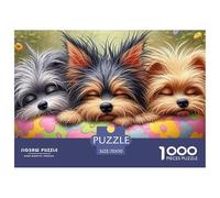 Puzzle da 1000 pezzi a forma di cane, simpatico animale domestico per adulti, gioco educativo, sfida ad alta difficoltà, maschio e femmina, compleanno, 70x50 cm/1000 pezzi