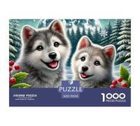 Puzzle da 1000 pezzi a forma di cane, simpatico animale domestico per adulti, gioco educativo, sfida ad alta difficoltà, maschio e femmina, compleanno, 70x50 cm/1000 pezzi