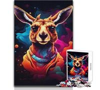 Puzzle da 1000 pezzi a forma di canguro per adolescenti, gioco di sviluppo del pensiero logico, ottimo regalo per momenti significativi, dimensioni 38x26cm