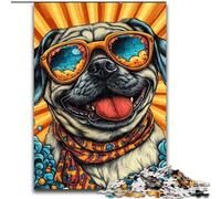 Puzzle da 1000 pezzi a forma di carlino Un rompicapo stimolante per adolescenti, perfetto come decorazione per la casa o come regalo (dimensioni 26x38cm)