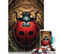 Puzzle da 1000 pezzi a forma di coccinella a sette punti per adolescenti, regali, giocattoli da gioco Ogni pezzo è unico Gioco divertente e stimolante per tutta la famiglia, 38x26cm