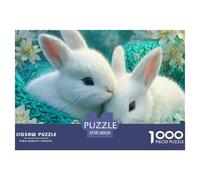Puzzle da 1000 pezzi a forma di coniglio, un bellissimo coniglio per adulti, gioco educativo, decorazione per la casa, difficile, stimolante, per maschi e femmine, 38x26 cm/1000 pezzi, regali