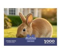 Puzzle da 1000 pezzi a forma di coniglio, un bellissimo coniglio per un gioco educativo per adulti, una bella decorazione, un regalo di compleanno difficile e stimolante,