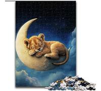 Puzzle da 1000 pezzi a forma di cucciolo di leone, puzzle per adulti, rompicapo fai da te impegnativo, gioco interattivo per famiglie (dimensioni 26x38cm)