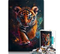 Puzzle da 1000 pezzi a forma di cucciolo di tigre puzzle da 1000 pezzi per adulti giocattoli giochi educativi ottimi regali e giocattoli antistress (50x75cm)