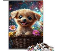 Puzzle da 1000 pezzi a forma di cucciolo, gioco interattivo per famiglie, rompicapo, giocattolo educativo (dimensioni 50x75cm)