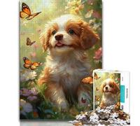 Puzzle da 1000 pezzi a forma di cucciolo per adolescenti e adulti, antistress, sfida difficile, decorazioni e regali unici per la casa (50x75cm)